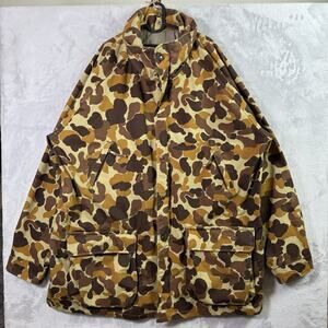 Gamehide Duck Camo Jacket Size Men's 2XLT Brown Hunting Jacket Coat Pockets